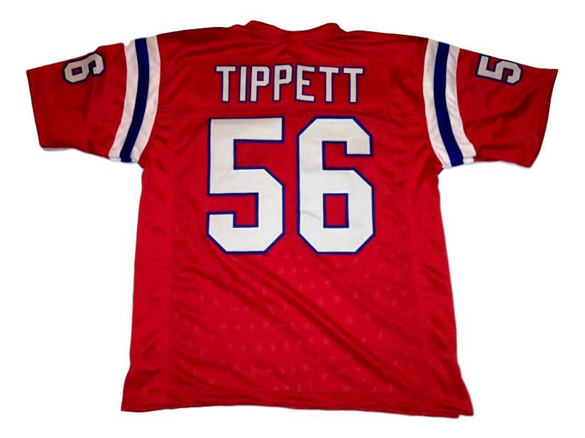 Andre Tippett Jersey #56 CUSTOM STITCHED Unsigned Football Red