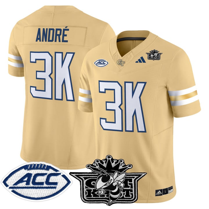 André Jersey #3K Outkast Georgia Tech Yellow Jackets 2025 Stitched