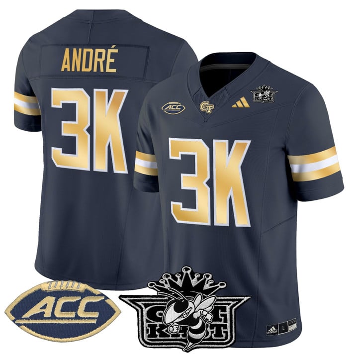 André Jersey #3K Outkast Georgia Tech Yellow Jackets 2025 Stitched