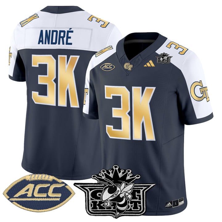 André Jersey #3K Outkast Georgia Tech Yellow Jackets 2025 Stitched