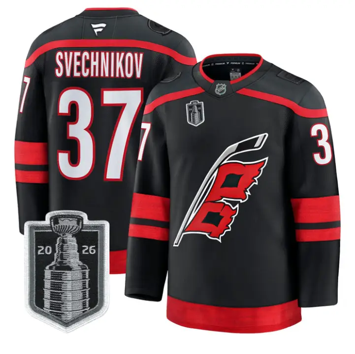 Andrei Svechnikov Jersey #37 Carolina Hurricanes 2026 Stanley Cup Stitched