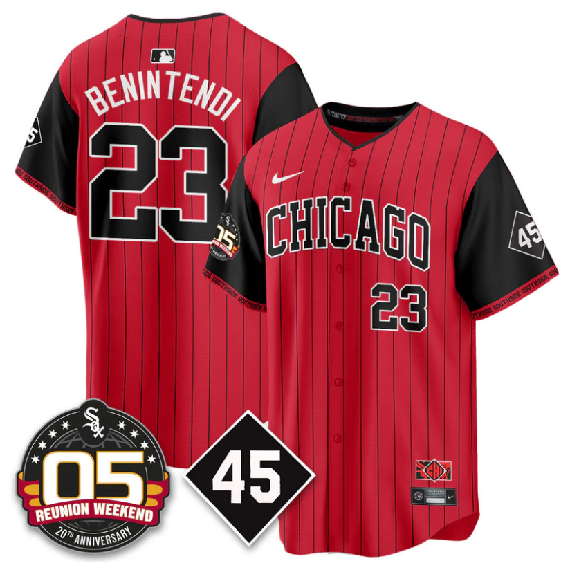 Andrew Benintendi Jersey #23 Chicago White Sox 2025 Reunion Weekend City Connect