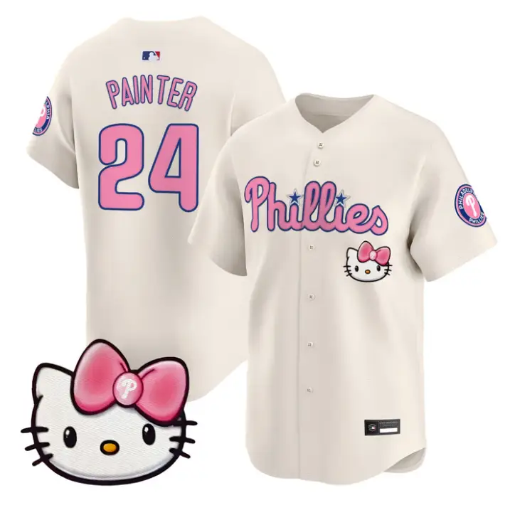 Andrew Painter Jersey #24 Philadelphia Phillies Hello Kitty Stitched