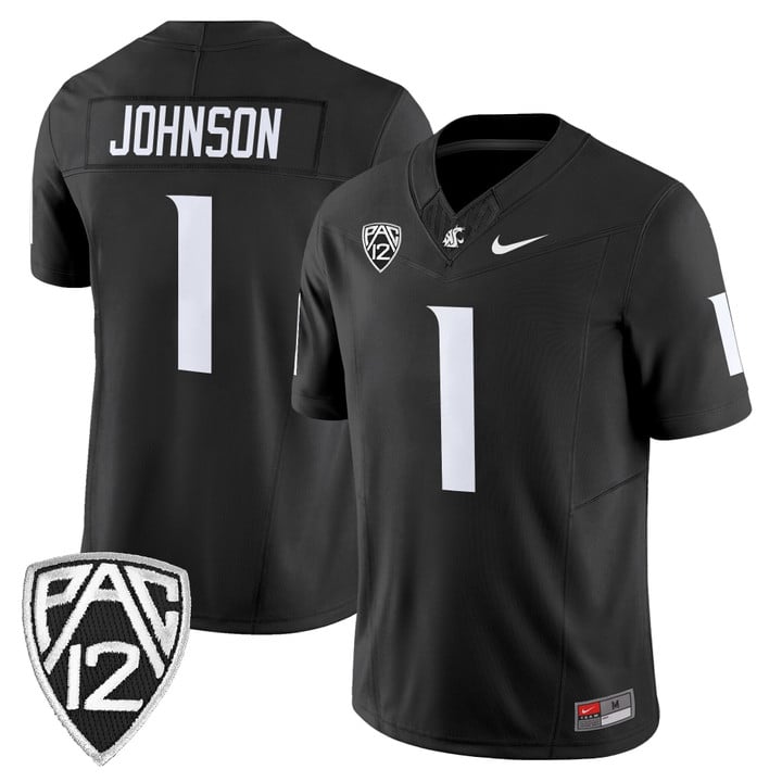 Angel Johnson Jersey #1 Washington State Cougars 2025 Vapor Limited Stitched