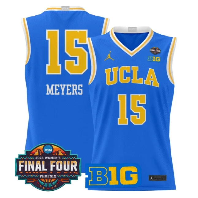 Ann Meyers Jersey #15 UCLA Bruins 2026 Final Four Patch Stitched Blue