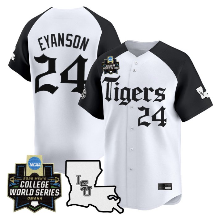 Anthony Eyanson Jersey #24 LSU Tigers 2025 World Series Gothic Geaux