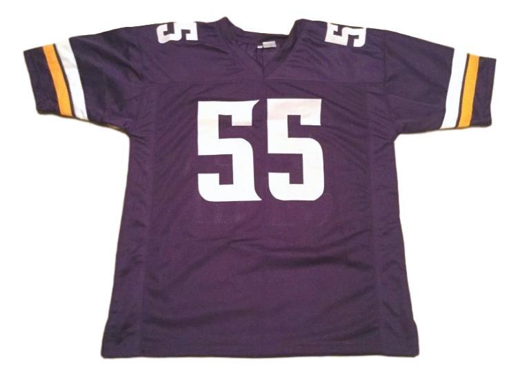 Anthony Barr Jersey #55 Custom Unsigned Football Stitched Purple