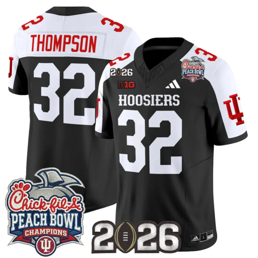 Anthony Thompson Jersey #32 Indiana Hoosiers 2026 Peach Bowl Champions Stitched