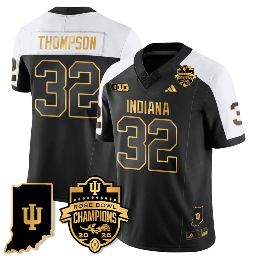 Anthony Thompson Jersey #32 Indiana Hoosiers 2026 Rose Bowl Champions Stitched