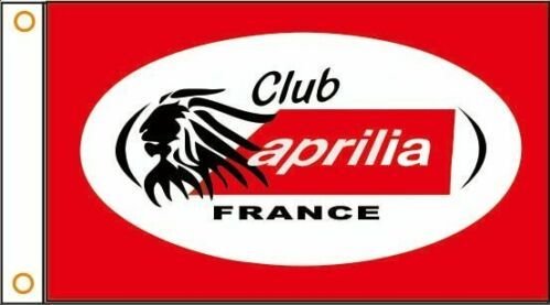 Aprilia Italia Motorcycle Racing Red Flag 3X5 Ft Polyester Banner USA 90x150cm