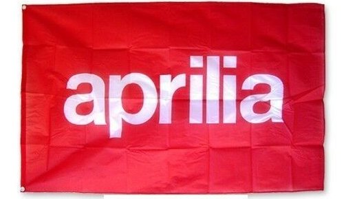 Aprilia Red Logo Motorcycle Flag 3X5 Ft Polyester Banner USA 90x150cm