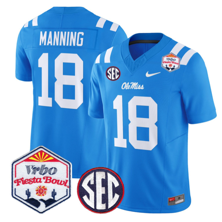 Archie Manning Jersey #18 Ole Miss Rebels 2026 Fiesta Bow Stitched