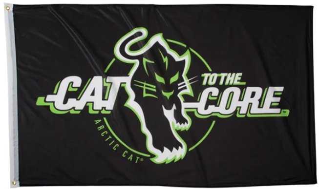 Arctic Cat Black Flag 3X5 Ft Polyester Banner USA 90x150cm