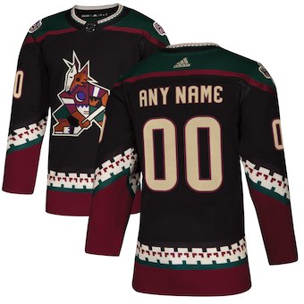 Arizona Coyotes Black Alternate Custom Jersey