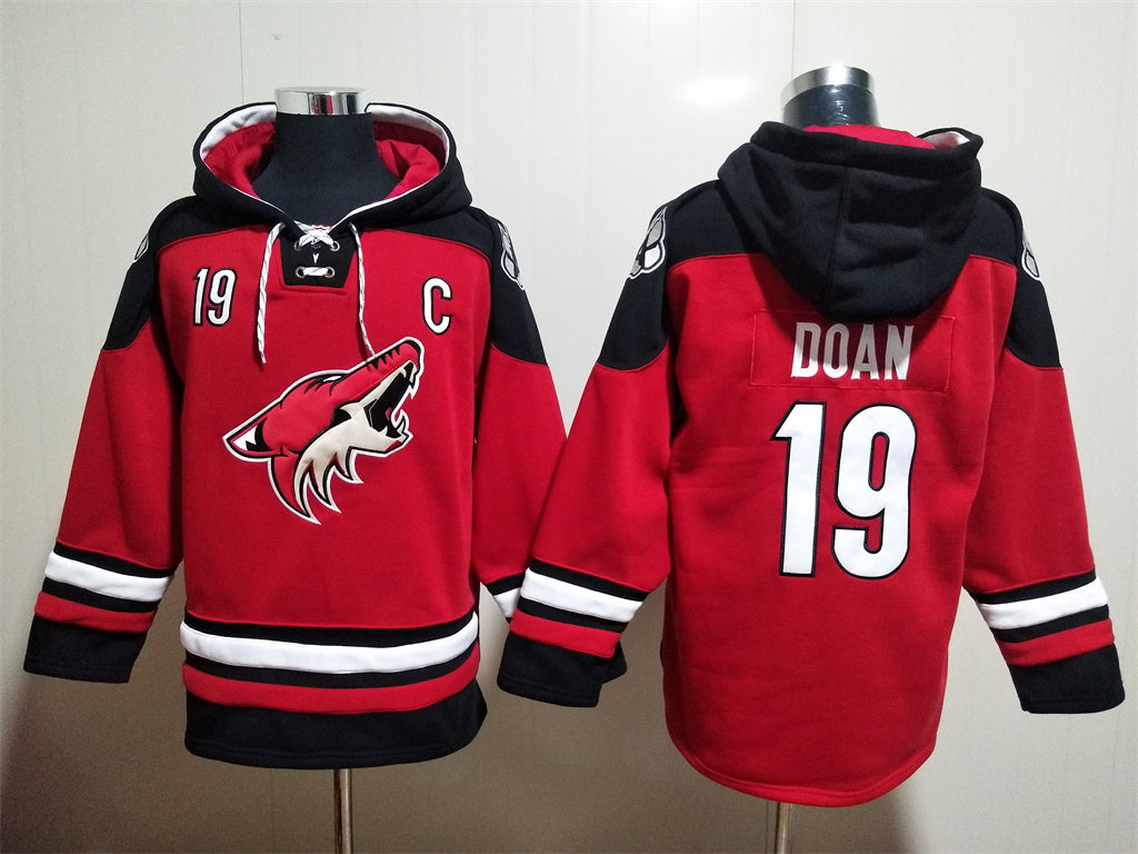 Arizona Coyotes #19 Shane Doan Pullover Hoodie Red