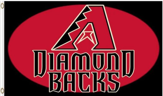 Arizona Diamondbacks Baseball Club 3 flag 3X5Ft Banner USA Polyester with Brass Grommets