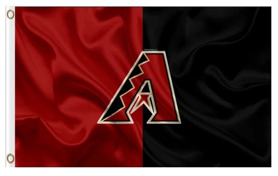 Arizona Diamondbacks Black Red flag 3X5Ft Banner USA Polyester with Brass Grommets