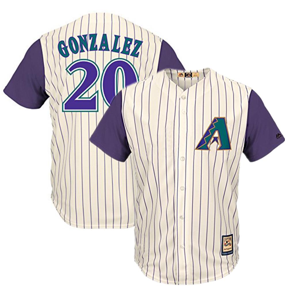 Arizona Diamondbacks Luis Gonzalez Cream Throwback Jersey