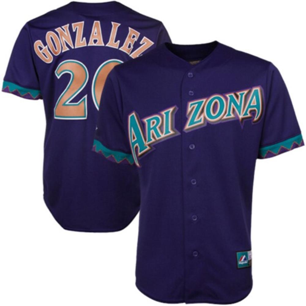 Arizona Diamondbacks Luis Gonzalez Purple Throwback Jersey