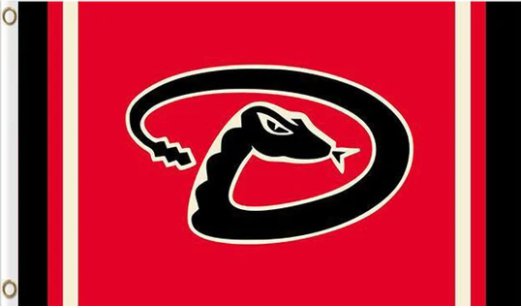 Arizona Diamondbacks Polyester flag 3X5Ft Banner USA with Brass Grommets
