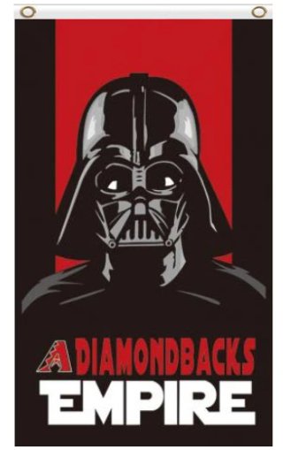 Arizona Diamondbacks Star Wars Darth Vader Empire flag 3X5Ft Banner Polyester with Brass Grommets