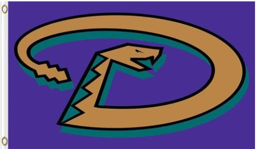 Arizona Diamondbacks Team Blue flag 3X5Ft Banner USA Polyester with Brass Grommets