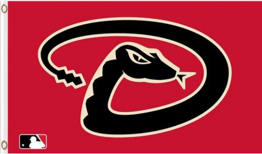 Arizona Diamondbacks Team Red flag 3X5Ft Banner USA Polyester with Brass Grommets