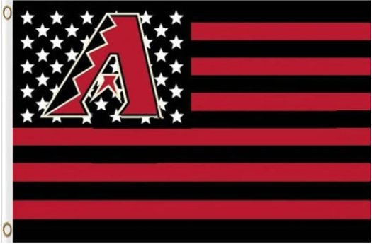Arizona Diamondbacks USA Stars flag 3X5Ft Banner USA Polyester with Brass Grommets