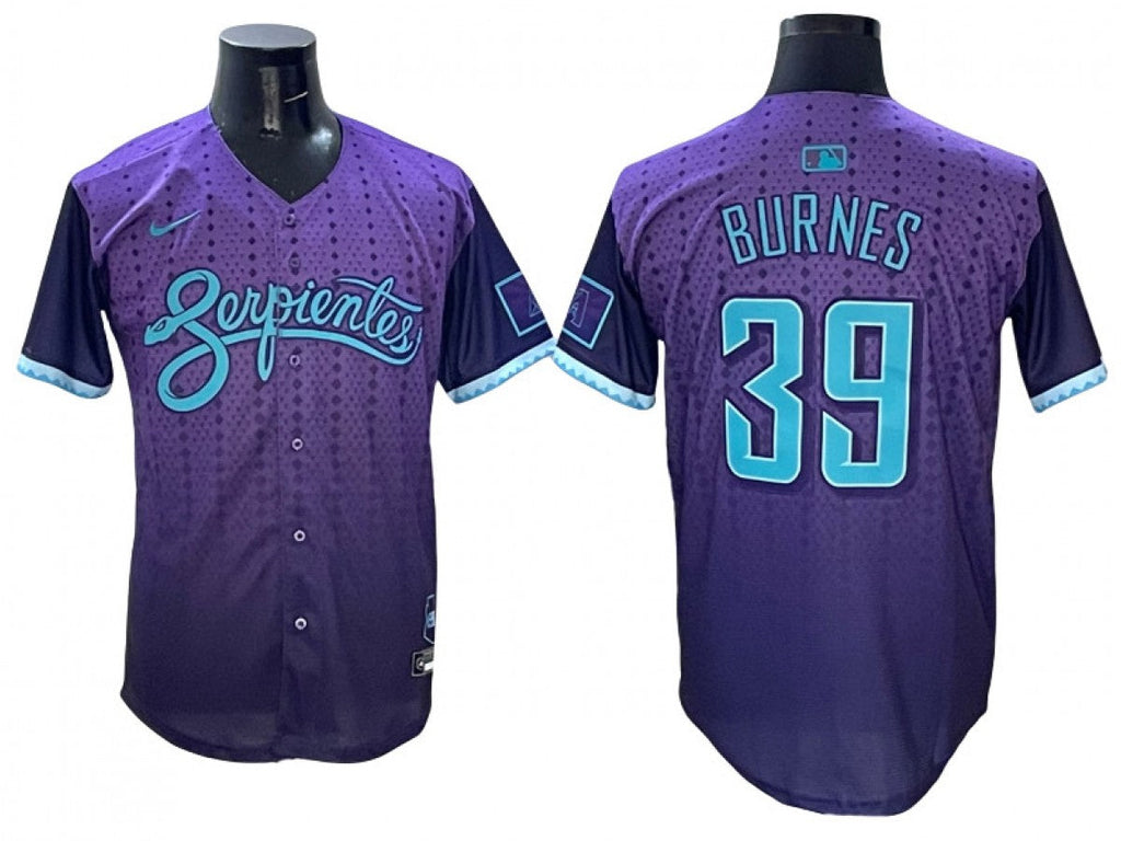 Arizona Diamondbacks #39 Corbin Burnes 2025 City Connect Limited Jersey Purple