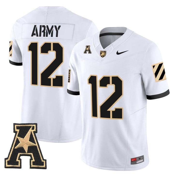 Army Jersey #12 Army Black Knights 2025 Vapor Limited Stitched