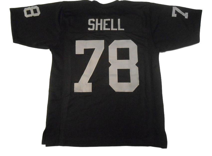 Art Shell Jersey #78 Custom Unsigned Football Jerseys Stitched Black