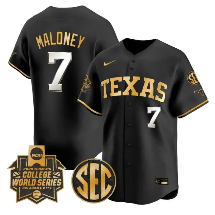Ashton Maloney Jersey #7 Texas Softball 2026 World Series Stitched