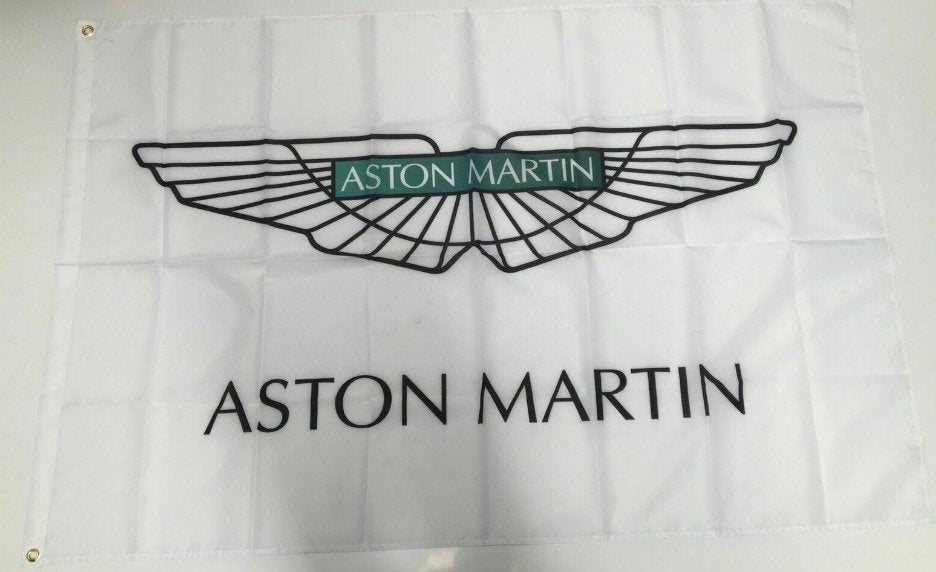 Aston Martin Banner Flag Car James Bond Shelby Racing Mechanic Workshop Man Cave 3x5ft
