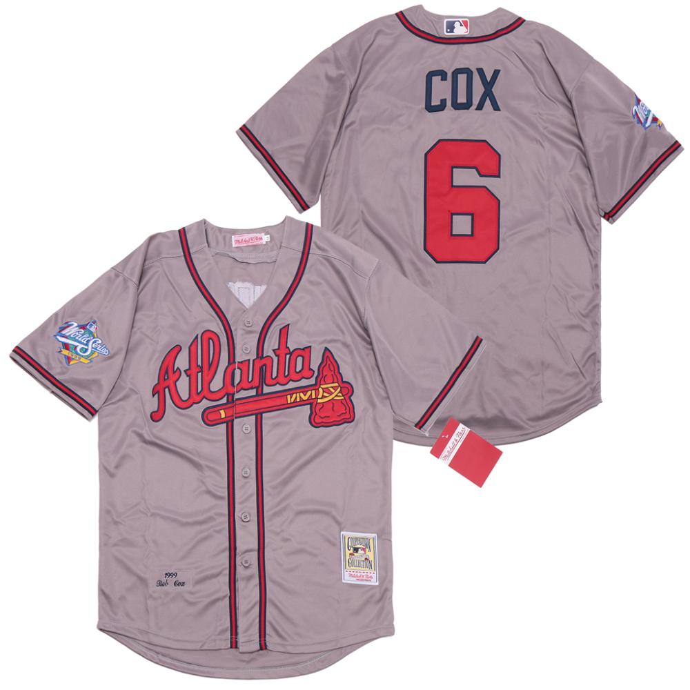 Atlanta Braves Bobby Cox Gray 1995 Throwback Jersey