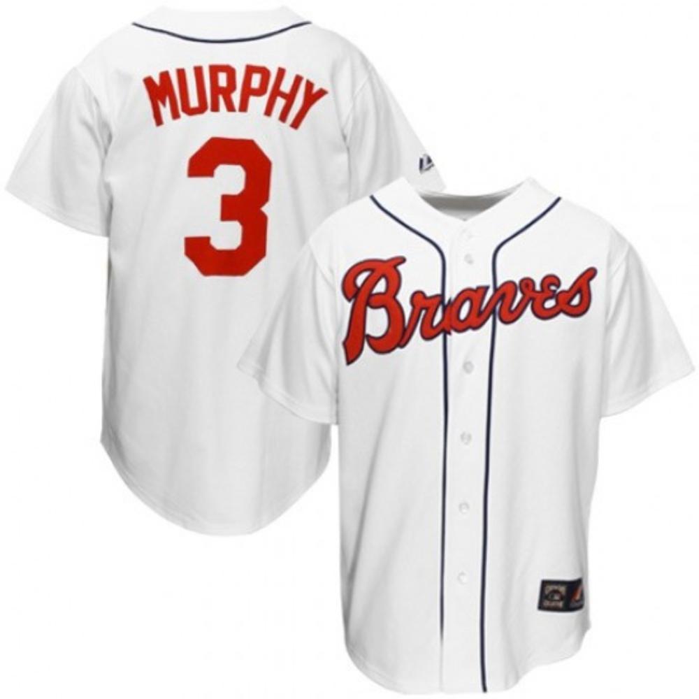 Atlanta Braves Dale Murphy White Throwback Jersey