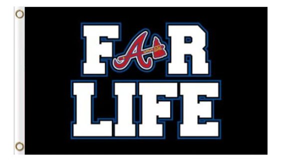Atlanta Braves For Life flag 3X5Ft Banner USA Polyester with Brass Grommets