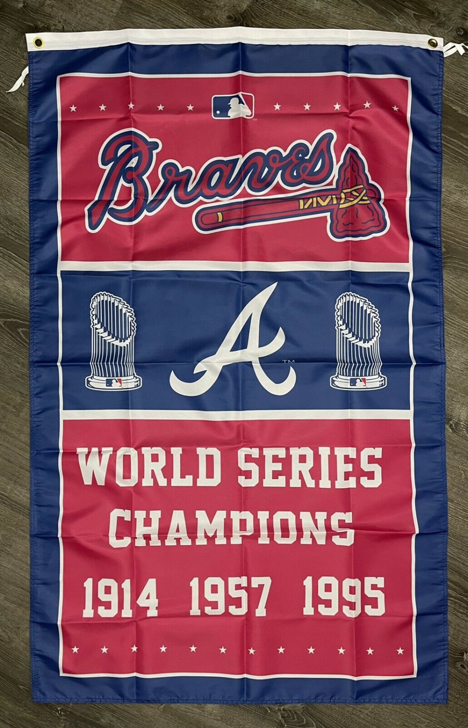 Atlanta Braves World Series Championship Flag 3x5 ft Sports Banner Man-Cave Bar
