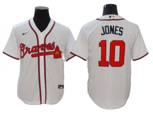 Atlanta Braves #10 Chipper Jones White Turn Back The Clock Jersey