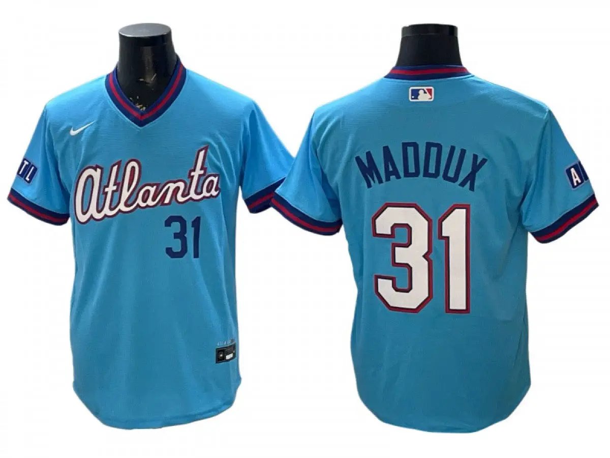 Atlanta Braves #31 Greg Maddux 2026 City Connect Jersey - Powder Blue