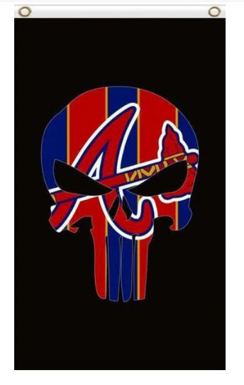 Atlanta Braves flag 3X5Ft Banner USA Polyester with Brass Grommets