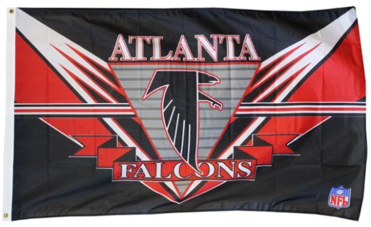 Atlanta Falcons Endzone Flag 3X5 Ft Polyester Banner USA 90x150cm