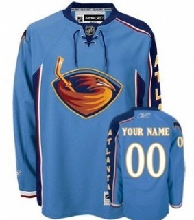Atlanta Thrashers Customized Blue Jersey
