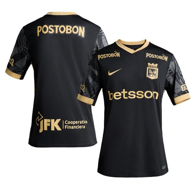 Atlético Nacional 2025-26 Away Men Jersey – Black