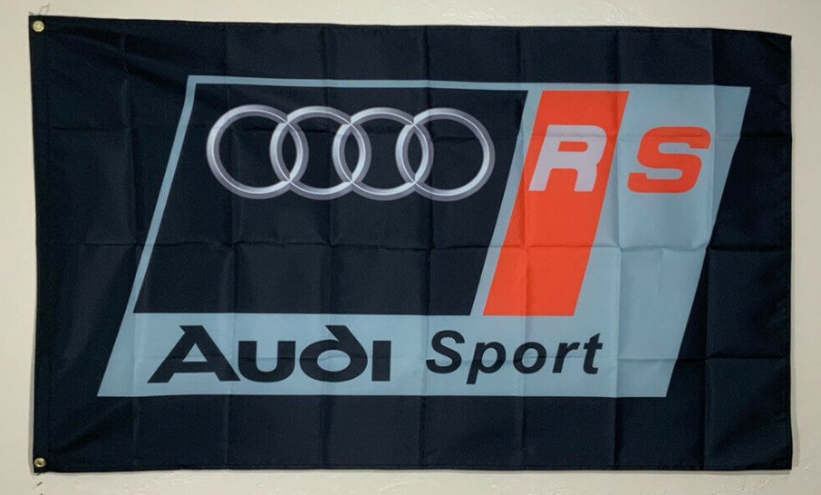 Audi Sport RS Flag 3X5 Ft Polyester Banner USA 90x150cm