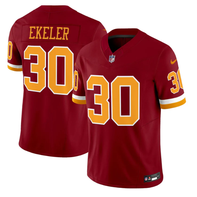 Austin Ekeler Jersey #30 Throwback Vapor Limited All Stitched Burgundy