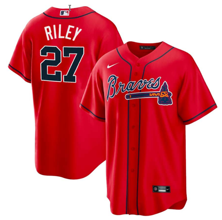 Austin Riley Atlanta Braves Red Jersey - All Stitched