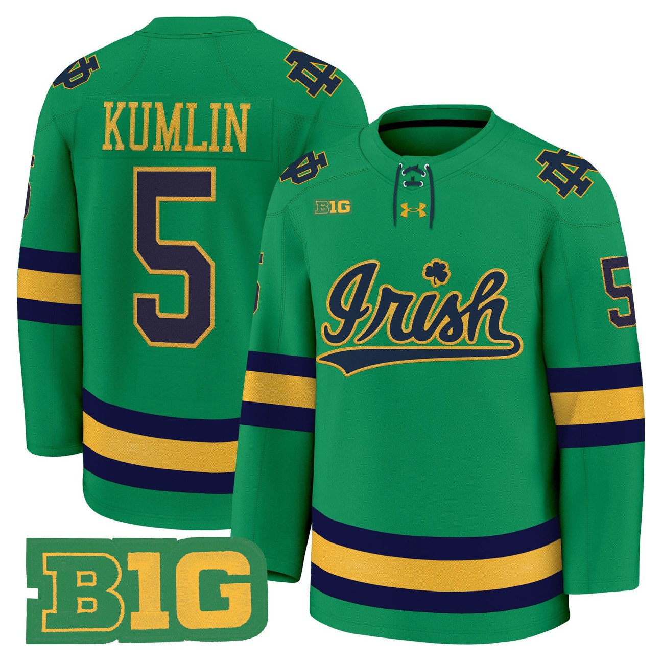 Axel Kumlin Jersey #5 Notre Dame Fighting Irish 2025-26 Premium Stitched