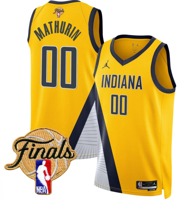 Bennedict Mathurin Jersey #00 Indiana Pacers 2025 Finals Swingman Stitched Statement