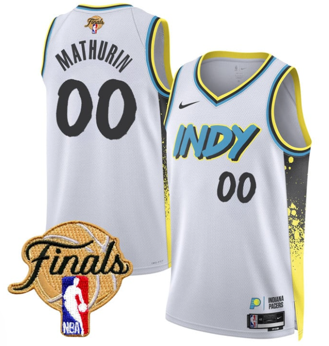 Bennedict Mathurin Jersey #00 Indiana Pacers 2025 Finals Swingman Stitched 24-25 City