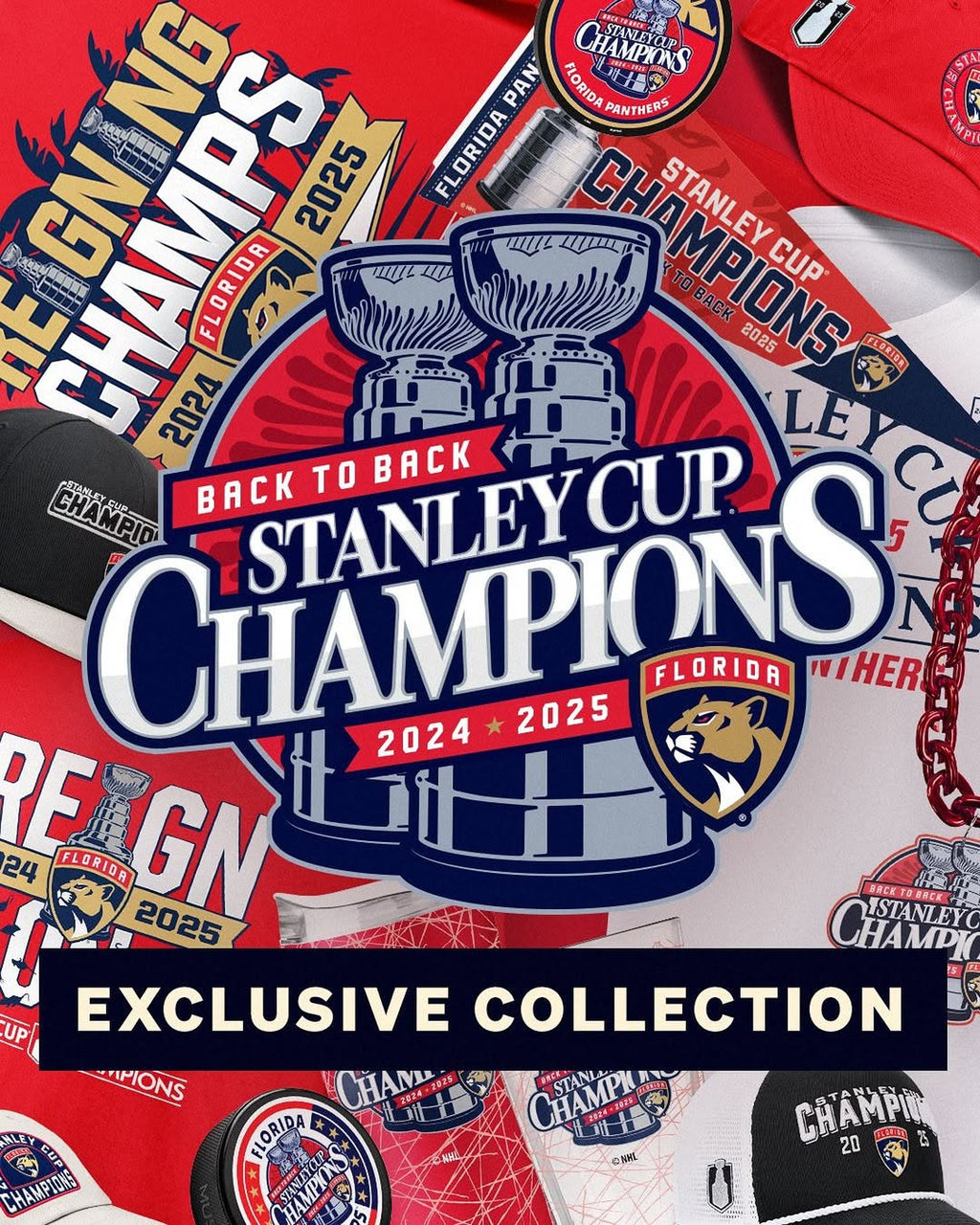 Florida Panthers 2025 Stanley Cup B2B Champions Jersey N1 - All Stitched